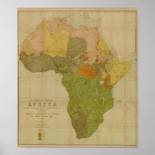 Ernest George Ravenstein - Afrikans Karta Poster