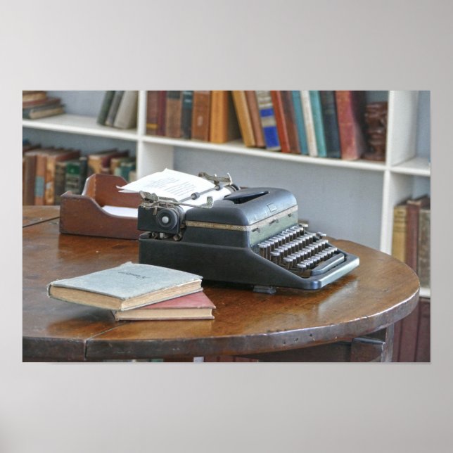 Ernest Hemingways skrivmaskin, Nyckel Väster Poster (Framsidan)
