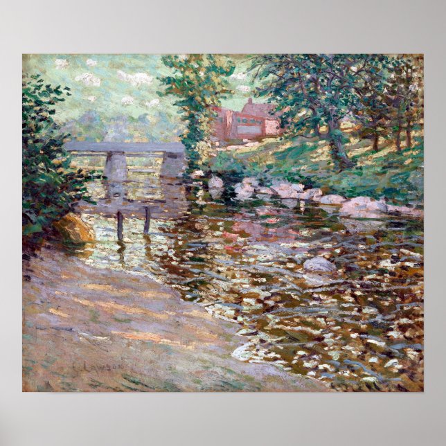 Ernest Lawson, Bronx River Poster (Framsidan)