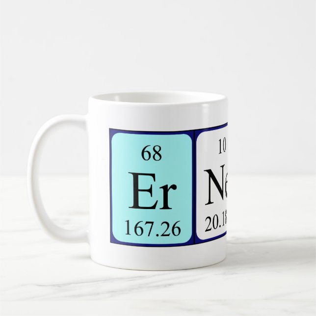 Ernest periodisk bord namn mugg (Vänster)