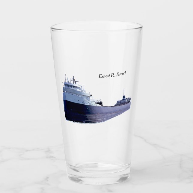 Ernest R. Breech shotglas Glaskopp (Framsida)