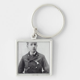 Ernest Shackleton Fyrkantig Silverfärgad Nyckelring