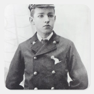 Ernest Shackleton Fyrkantigt Klistermärke
