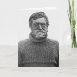 Ernest Shackleton i Antarctickort med Kort