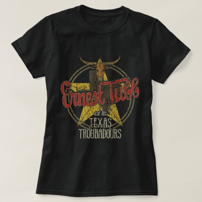 Ernest Tubb&amp; Hans Texas Troubadours 1943 T Shirt (Design framsida)