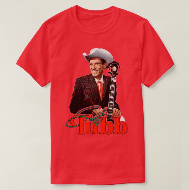 Ernest Tubb Classic Land Honky Tonk Tribute T Shirt (Design framsida)