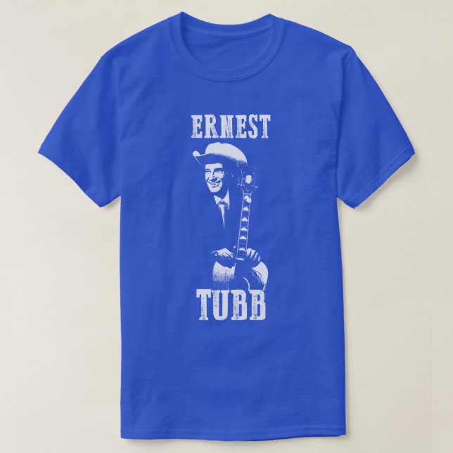 Ernest tubb the White Stencil1 T Shirt (Design framsida)