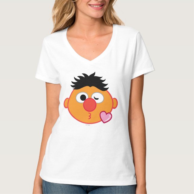 Ernie Ansikte som kastar en kyss Tee Shirt (Framsida)