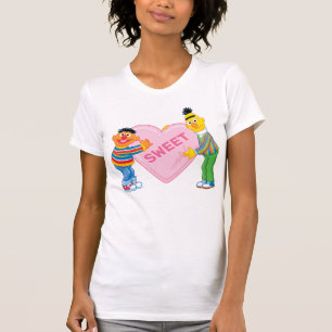 Ernie & Bert Stora Alla Hjärtans hjärta T Shirt