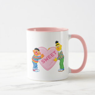 Ernie & Bert Stora Alla Hjärtans Hjärtan Mugg