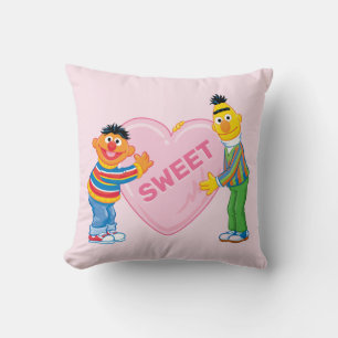 Ernie & Bert Stort hjärta på Alla hjärtans dag Kudde