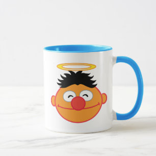 Ernie Leende ansikte med gloria Mugg