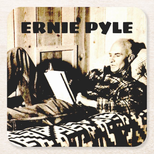 ERNIE PYLE COASTER NEW MEXICO UNDERLÄGG PAPPER KVADRAT (Framsidan)