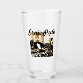 ERNIE PYLE ÖLGLAS LUTANDE GLASKOPP