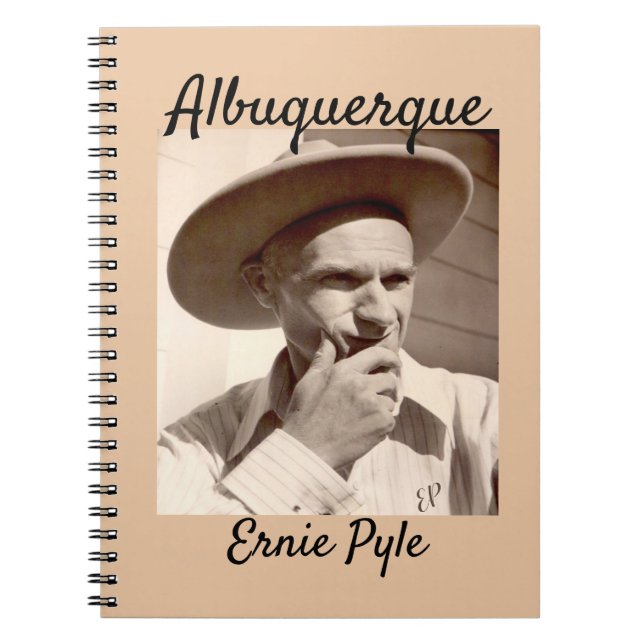 Ernie Pyle spiral anteckningsbok Albuquerque New M (Framsidan)