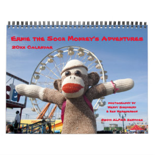 Ernie Sock monkey Äventyr - Kalender för 2020