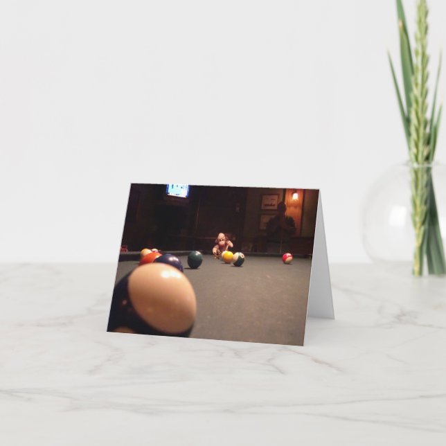 Ernie Sock monkey Bassäng Hall Note Card Kort (Framsida)