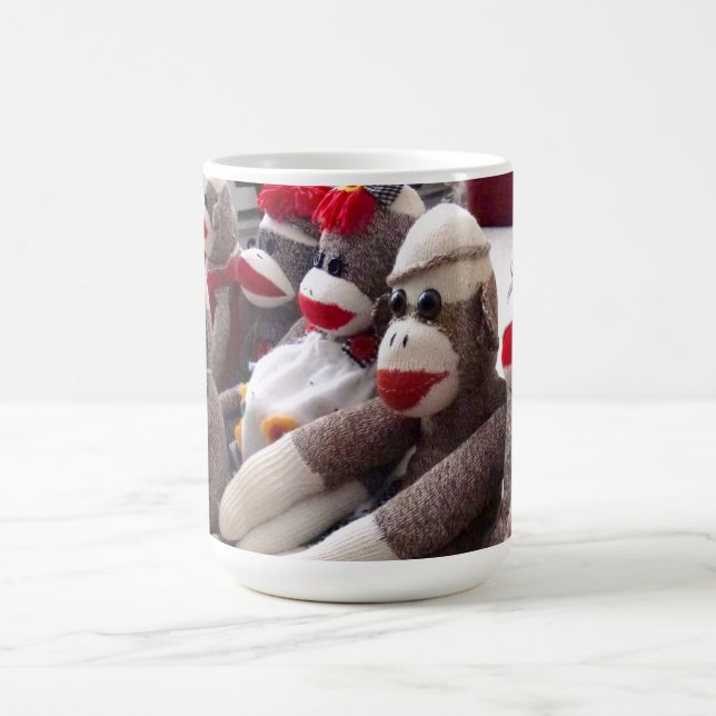Ernie sock monkey och vännerna rånar kaffemugg (Center)