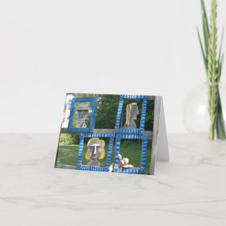 Ernie Sock monkey som anteckningskort