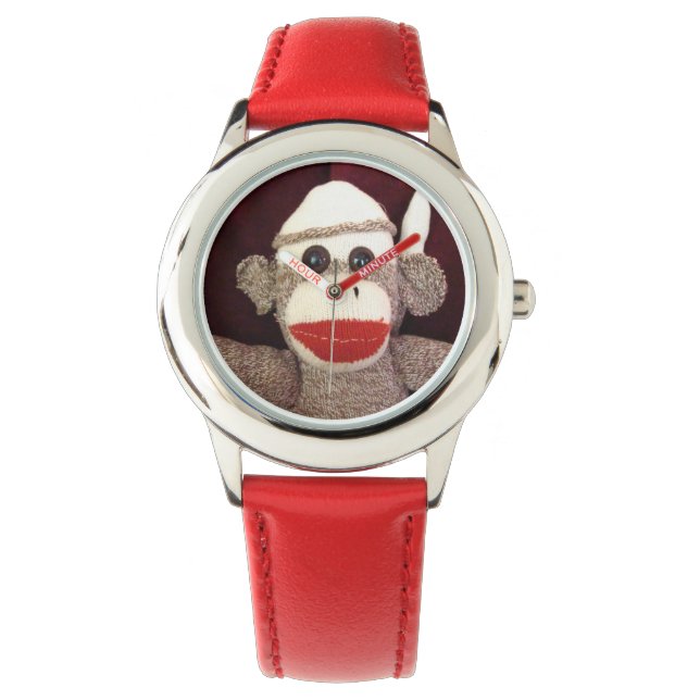 Ernie Sock monkey Wrist Watch Armbandsur (Framsida)