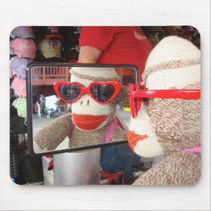 Ernie sock monkeysolglasögonen Mousepad Musmatta