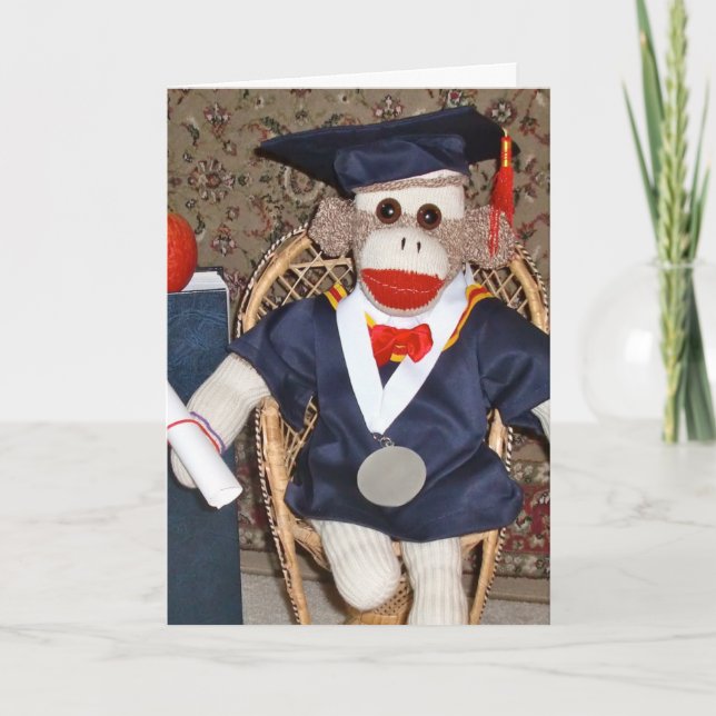 Ernie sock monkeystudentenkortet kort (Framsida)