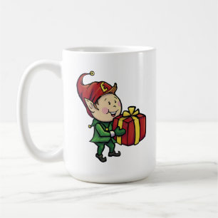 Ernie som älvajulen rånar kaffemugg