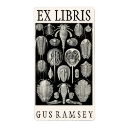 Ernst Haeckel Aspidonia Bookplate Fraktsedel