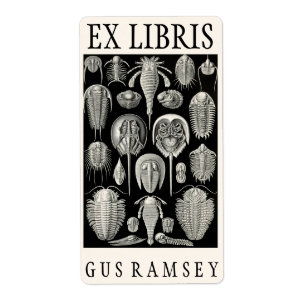 Ernst Haeckel Aspidonia Bookplate Fraktsedel