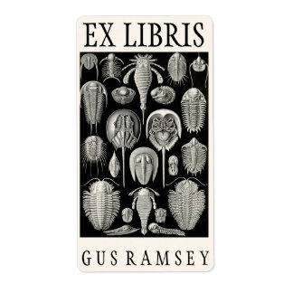 Ernst Haeckel Aspidonia Bookplate Fraktsedel