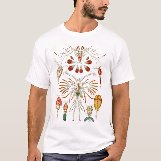 Ernst Haeckel - Copepoda T-shirt (Framsida)
