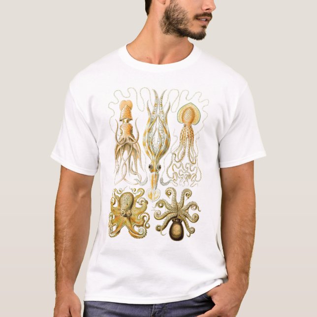 Ernst Haeckel - Gamochonia Tee Shirt (Framsida)