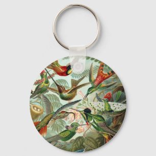 Ernst Haeckel Hummingbird - Art Forms of Nature Nyckelring