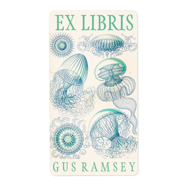 Ernst Haeckel Leptomedusa Bookplåtar Fraktsedel (Framsidan)