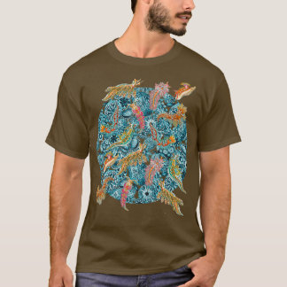 Ernst Haeckel Nudigren Sea Slugs över Cerulean S T Shirt