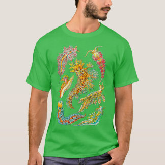 Ernst Haeckel Nudigren Sea Slugs T Shirt