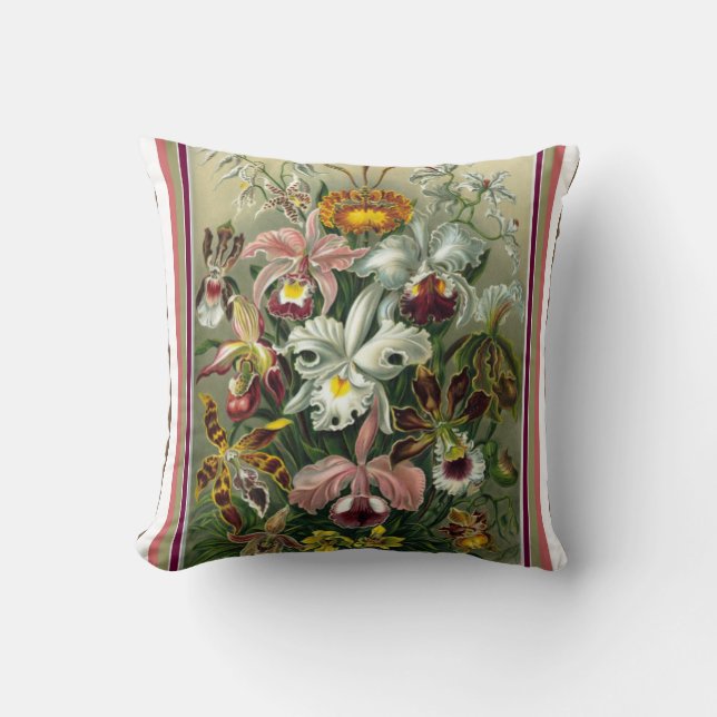 Ernst Haeckel Orchid Dekorativ kudde (Framsida)