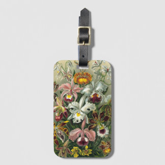 Ernst Haeckel Orchids, Vintage Rainforest Flowers Bagagebricka