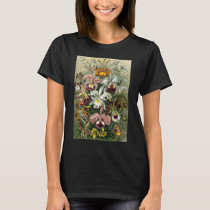 Ernst Haeckel Orkidéer, Antika Regnskogsblommor T-shirt