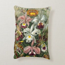 Ernst Haeckel Orkidéer, Vintage Regnskogsblommor Prydnadskudde