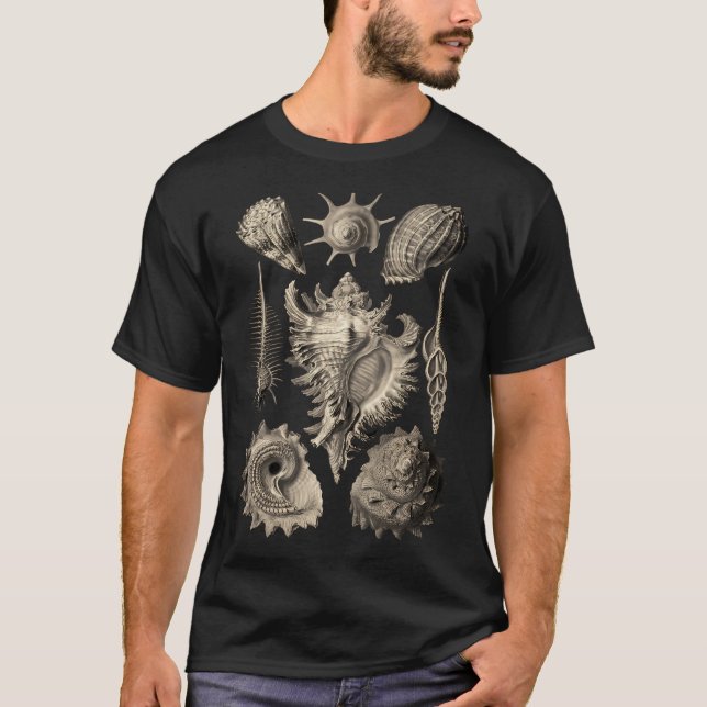 Ernst Haeckel Prosobranchia Snäckors T Shirt (Framsida)