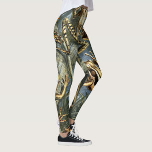 Ernst Haeckel variation av exotiska grodor: Leggings