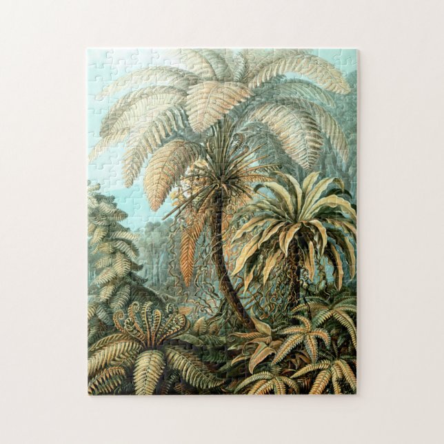Ernst Haeckels Filicinae (Träd Ferns) Jigszawa Puz Pussel (Vertikal)