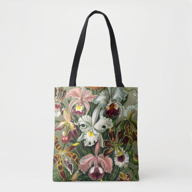 Ernst Haeckels Orchidaceae Orchids Tote Bag Tygkasse (Framsida)