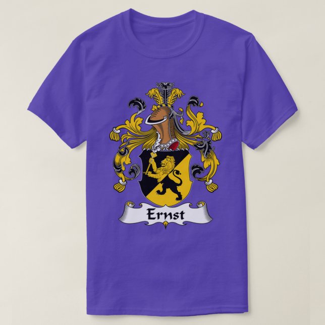 Ernst Jackar om Arm Family Crest T Shirt (Design framsida)
