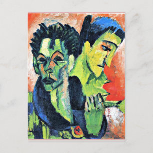 Ernst Kirchner - Dubbla Self-Porträtt Vykort