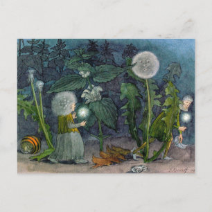 Ernst Kreidolf Thieves Flower Älvors Vykort