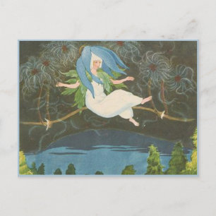 Ernst Kreidolf Vintage Alpine Flower Fairy Tale Vykort
