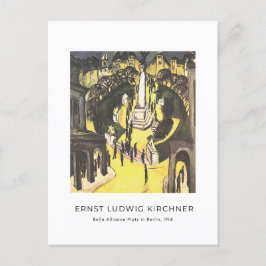 Ernst L. Kirchner - Belle Alliance Platz i Berlin Vykort