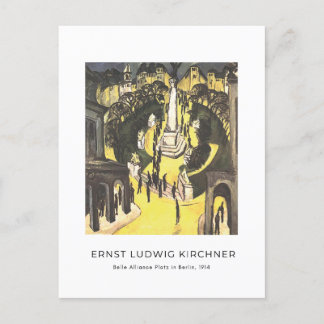 Ernst L. Kirchner - Belle Alliance Platz i Berlin Vykort